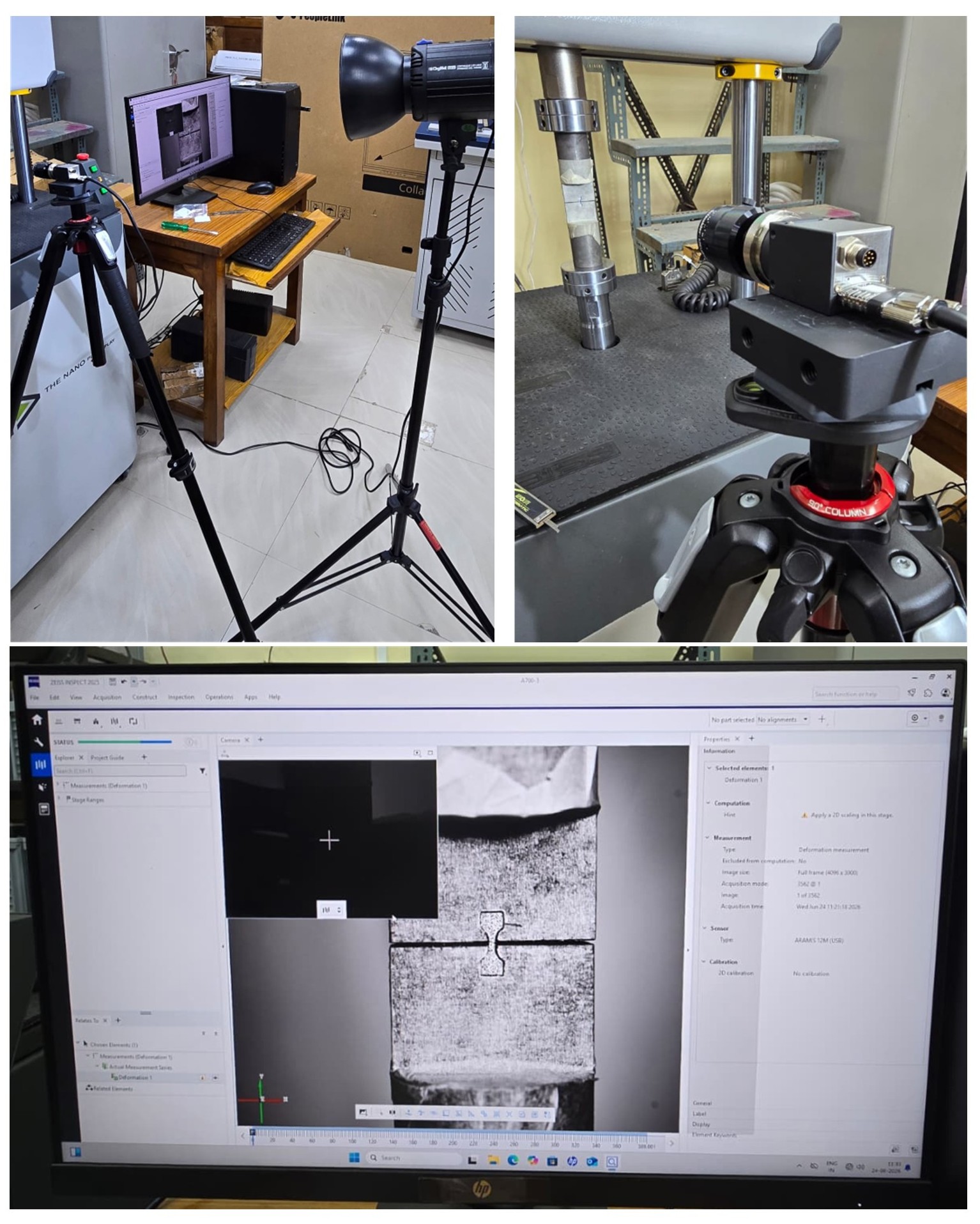 Digital Image Correlation (DIC) Setup