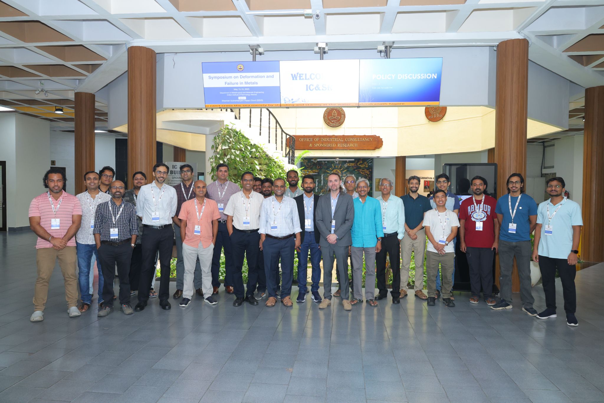 Symposium on Deformation and Failures in Metals, IIT Madras, May 2025