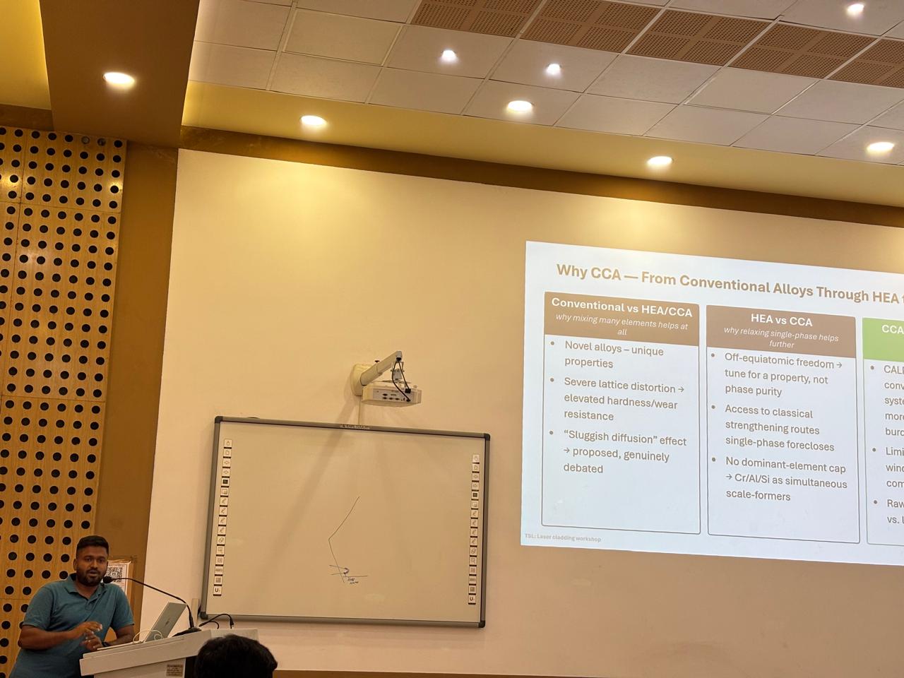 Workshop on Laser Cladding for TSL Applications, R&D Centre, Tata Steel, Jamshedpur, 2026